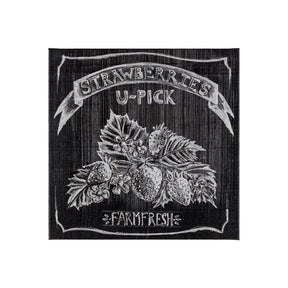 Farm Fresh Strawberries by Mercana Studio a Hand Embellished Textured Canvas by Mercana at Eve Furniture