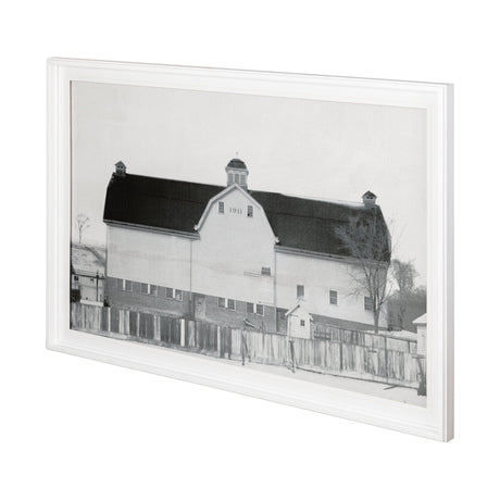 Farm House by Chris Dunker a Hand Embellished Textured Framed Photo Art Print Matted under Glass by Mercana at Eve Furniture