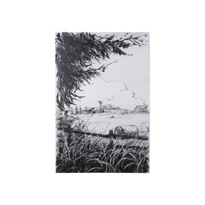 Farm View I by Mercana Studio a Hand Embellished Textured Canvas by Mercana at Eve Furniture