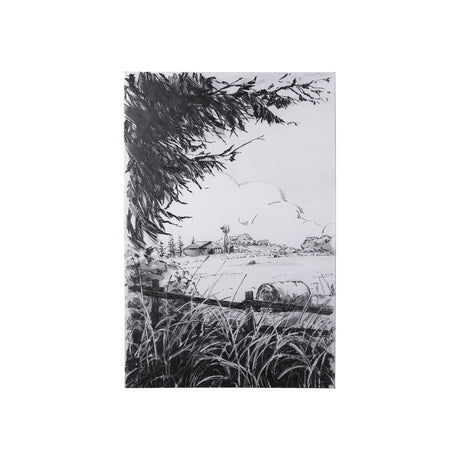 Farm View I by Mercana Studio a Hand Embellished Textured Canvas by Mercana at Eve Furniture