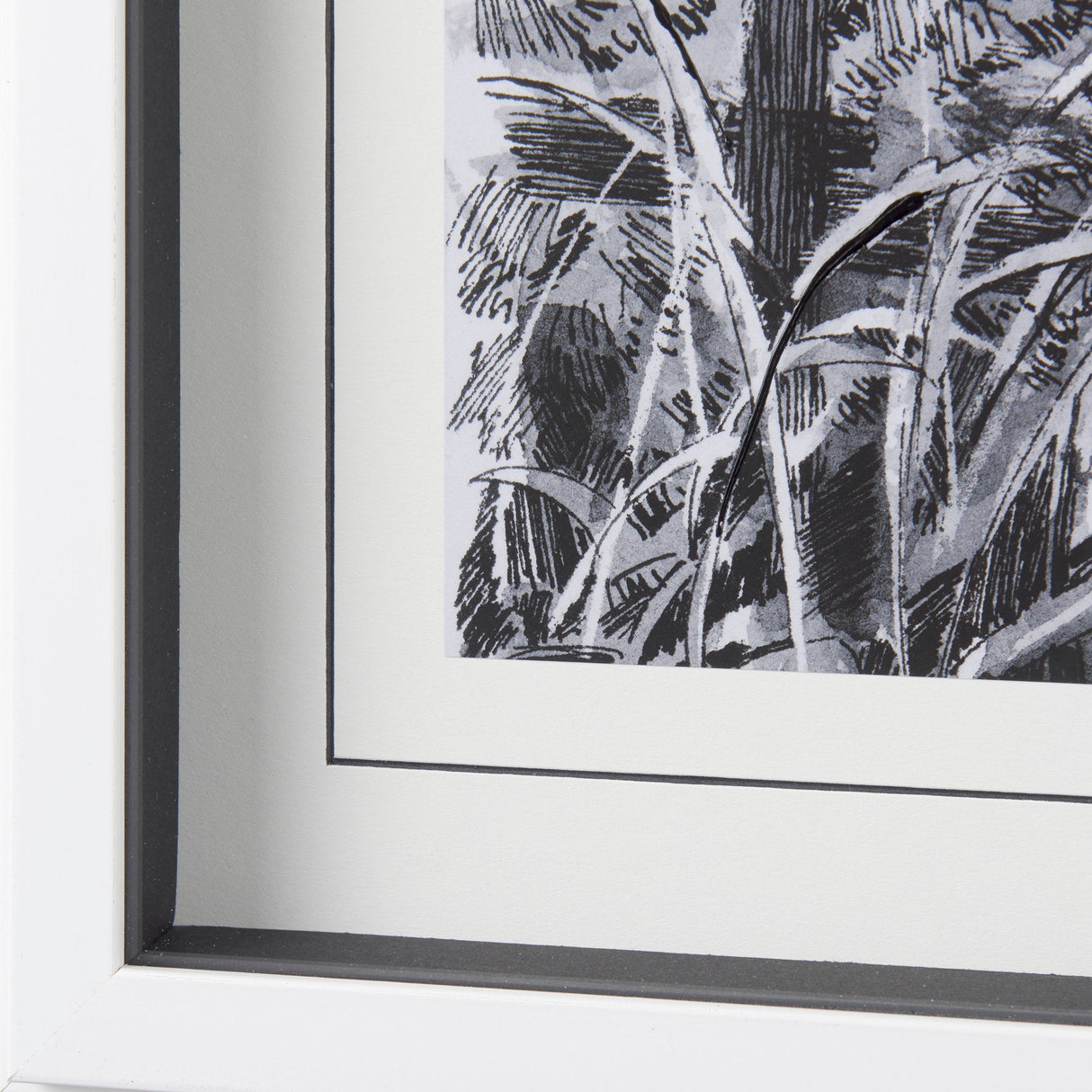 Farm View I by Mercana Studio a Hand Embellished Textured Framed Art Print Matted under Glass by Mercana at Eve Furniture
