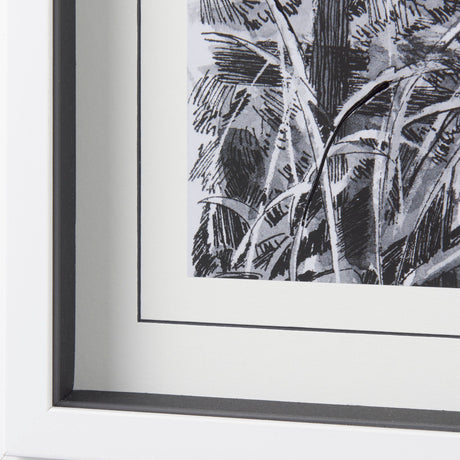 Farm View I by Mercana Studio a Hand Embellished Textured Framed Art Print Matted under Glass by Mercana at Eve Furniture