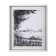 Farm View I by Mercana Studio a Hand Embellished Textured Framed Art Print Matted under Glass by Mercana at Eve Furniture