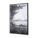 Farm View I by Mercana Studio a Hand Embellished Textured Framed Canvas by Mercana at Eve Furniture