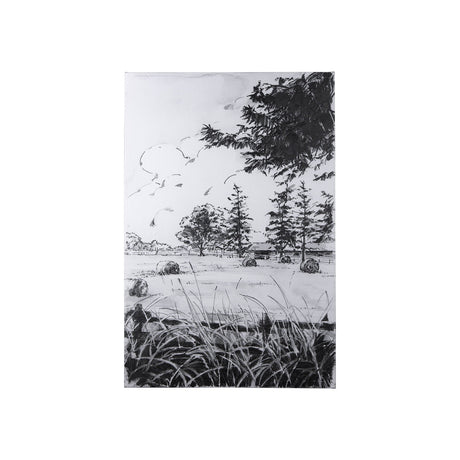 Farm View II by Mercana Studio a Hand Embellished Textured Canvas by Mercana at Eve Furniture