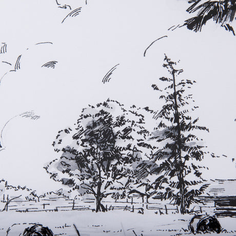 Farm View II by Mercana Studio a Hand Embellished Textured Framed Art Print Matted under Glass by Mercana at Eve Furniture