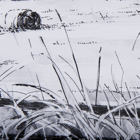 Farm View II by Mercana Studio a Hand Embellished Textured Framed Art Print Matted under Glass by Mercana at Eve Furniture