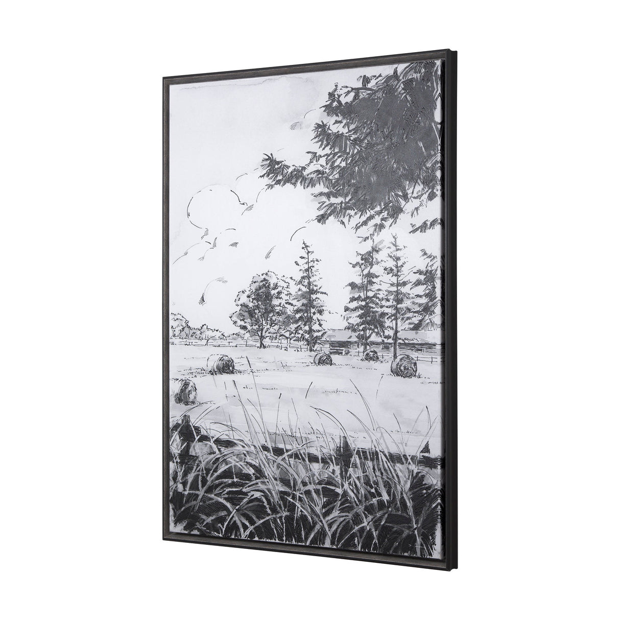 Farm View II by Mercana Studio a Hand Embellished Textured Framed Canvas by Mercana at Eve Furniture