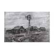 Farm view sketch I by Mercana Studio a Hand Embellished Textured Canvas by Mercana at Eve Furniture