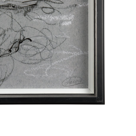 Farm view sketch I by Mercana Studio a Hand Embellished Textured Framed Art Print Matted under Glass by Mercana at Eve Furniture