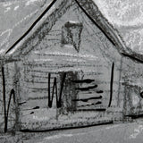 Farm view sketch I by Mercana Studio a Hand Embellished Textured Framed Art Print Matted under Glass by Mercana at Eve Furniture