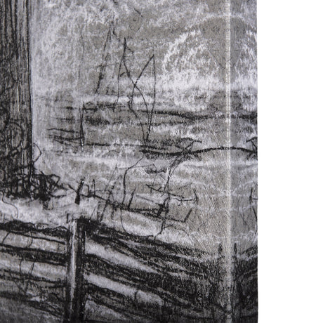 Farm view sketch II by Mercana Studio a Hand Embellished Textured Canvas by Mercana at Eve Furniture