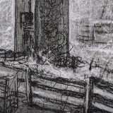 Farm view sketch II by Mercana Studio a Hand Embellished Textured Canvas by Mercana at Eve Furniture