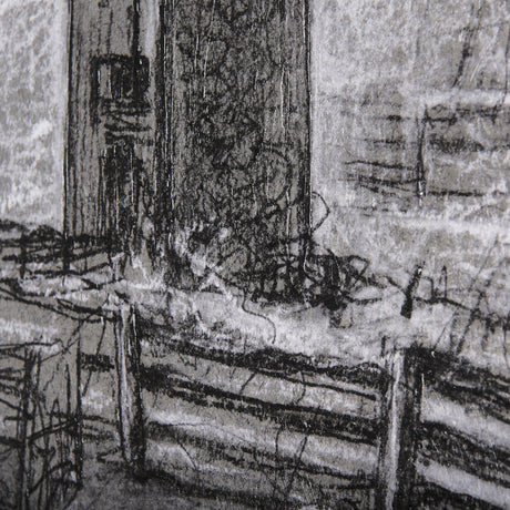 Farm view sketch II by Mercana Studio a Hand Embellished Textured Canvas by Mercana at Eve Furniture