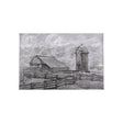 Farm view sketch II by Mercana Studio a Hand Embellished Textured Canvas by Mercana at Eve Furniture