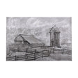 Farm view sketch II by Mercana Studio a Hand Embellished Textured Canvas by Mercana at Eve Furniture