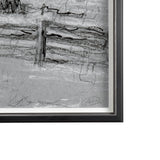 Farm view sketch II by Mercana Studio Hand Embellished Textured Framed Art Print Matted under Glass by Mercana at Eve Furniture