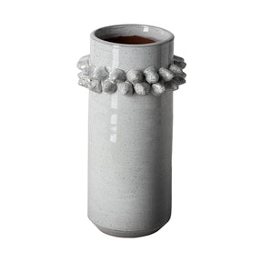 Farmhampton Large Gray Spoked Ceramic Vase by Mercana at Eve Furniture