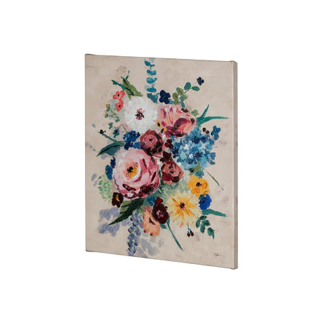 Farmhouse Flowers I by Barbara Fleming a Hand Embellished Textured Canvas by Mercana at Eve Furniture