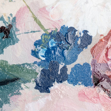 Farmhouse Flowers I by Barbara Fleming a Hand Embellished Textured Canvas by Mercana at Eve Furniture