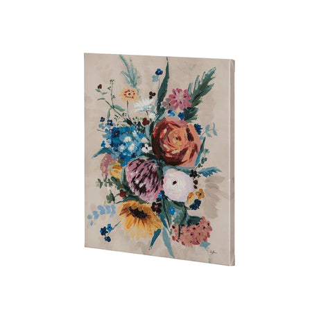 Farmhouse Flowers II by Barbara Fleming a Hand Embellished Textured Canvas by Mercana at Eve Furniture
