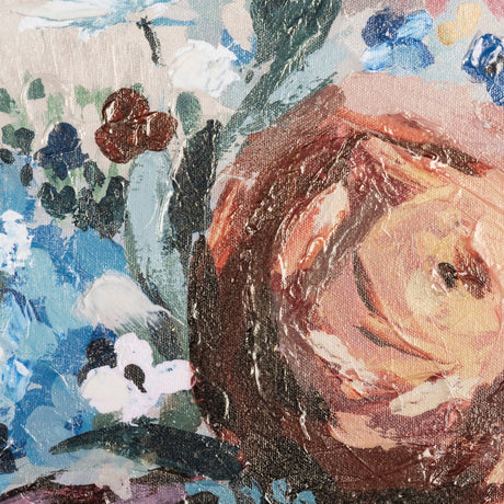 Farmhouse Flowers II by Barbara Fleming a Hand Embellished Textured Canvas by Mercana at Eve Furniture