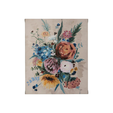 Farmhouse Flowers II by Barbara Fleming a Hand Embellished Textured Canvas by Mercana at Eve Furniture