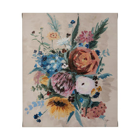 Farmhouse Flowers II by Barbara Fleming a Hand Embellished Textured Canvas by Mercana at Eve Furniture