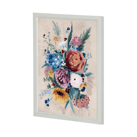 Farmhouse Flowers II by Barbara Fleming a Hand Embellished Textured Framed Art Print by Mercana at Eve Furniture