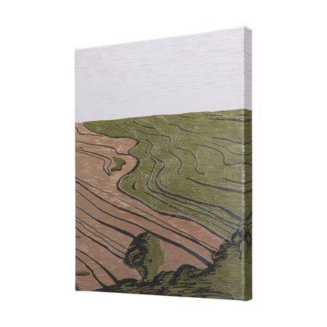 Farmland Spring II by Mercana Studio a Hand Embellished Textured Canvas by Mercana at Eve Furniture