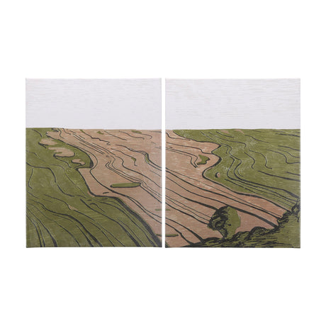 Farmland Spring II by Mercana Studio a Hand Embellished Textured Canvas by Mercana at Eve Furniture