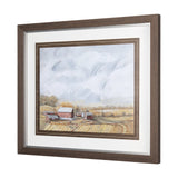 Farmland View I by Mercana Studio a Hand Embellished Textured Framed Art Print by Mercana at Eve Furniture