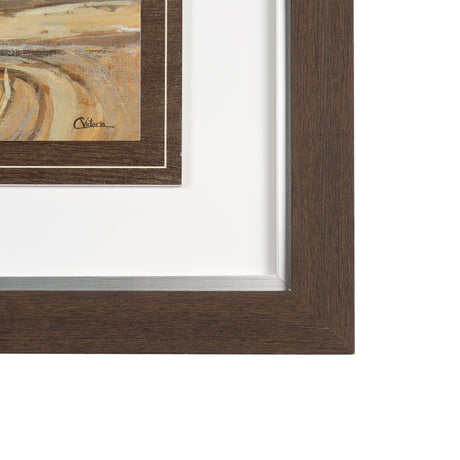 Farmland View I by Mercana Studio a Hand Embellished Textured Framed Art Print by Mercana at Eve Furniture