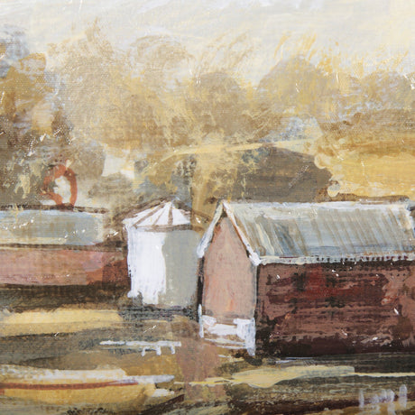 Farmland view I by Mercana Studio a Hand Embellished Textured Framed Canvas by Mercana at Eve Furniture