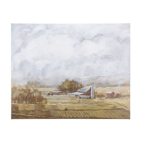 Farmland view II by Mercana Studio a Hand Embellished Textured Canvas by Mercana at Eve Furniture