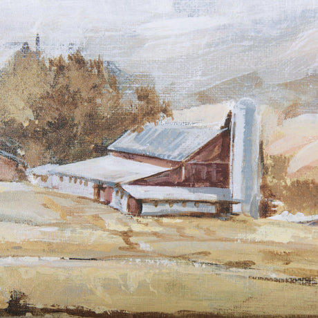 Farmland View II by Mercana Studio a Hand Embellished Textured Framed Art Print by Mercana at Eve Furniture