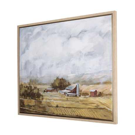 Farmland view II by Mercana Studio a Hand Embellished Textured Framed Canvas by Mercana at Eve Furniture