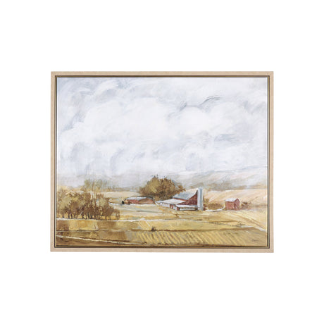 Farmland view II by Mercana Studio a Hand Embellished Textured Framed Canvas by Mercana at Eve Furniture