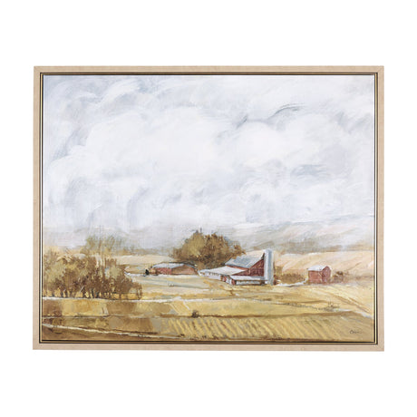 Farmland view II by Mercana Studio a Hand Embellished Textured Framed Canvas by Mercana at Eve Furniture