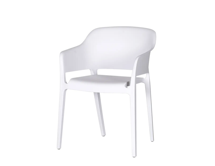 Faro Outdoor Dining Chair - White by Moe's Home at Eve Furniture