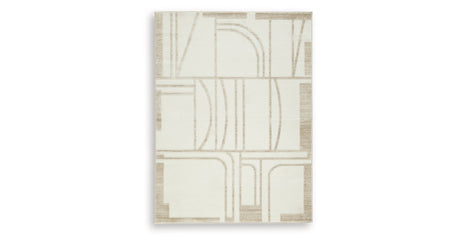 Farongrove Ivory/Beige Medium Rug by Ashley at Eve Furniture