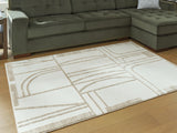 Farongrove Ivory/Beige Medium Rug by Ashley at Eve Furniture