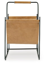 Faronworth Brown/Black Magazine Rack by Ashley at Eve Furniture