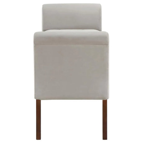 Farrah Beige and Brown Upholstered Rolled Arms Storage Bench by Coaster at Eve Furniture