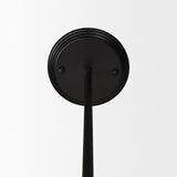 Farrah Frosted Glass Globe set in Matte Black Metal Pendant Ceiling Light by Mercana at Eve Furniture