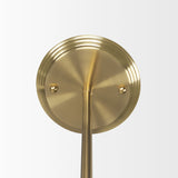 Farrah Frosted Glass Globe w/ Gold Metal Pendant Light by Mercana at Eve Furniture