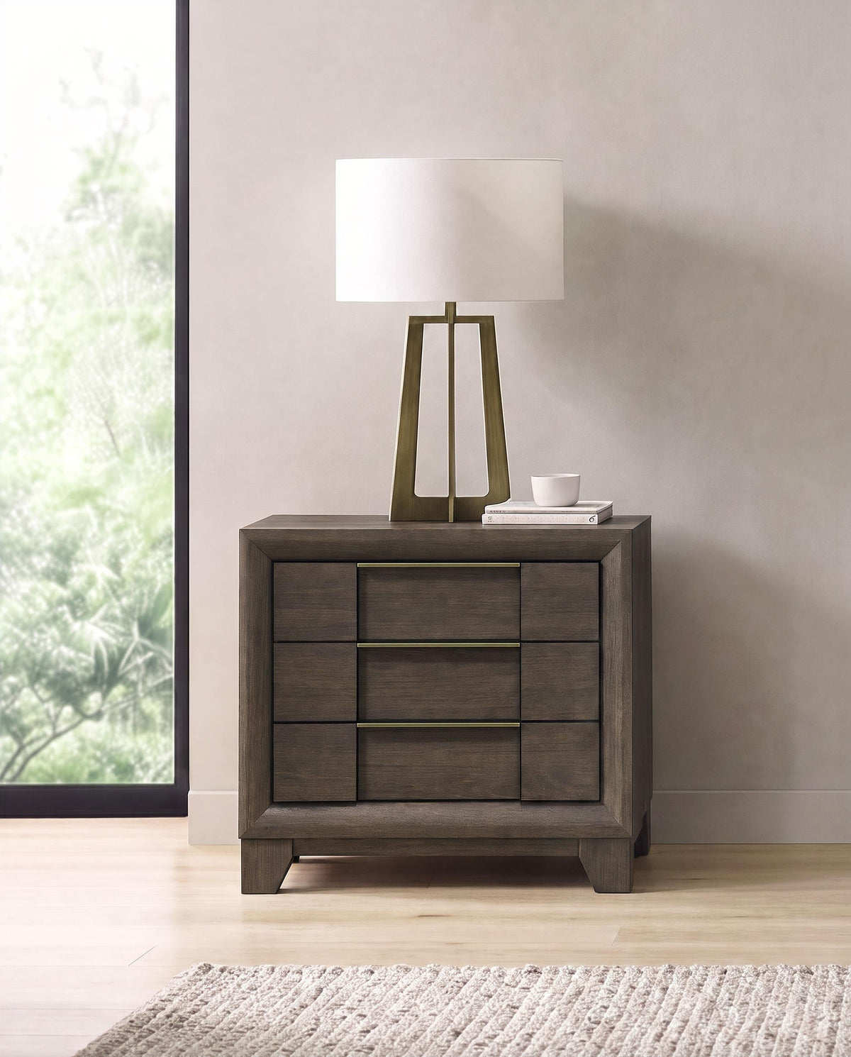 Farre Dark Brown 2-Drawer Nightstand by Coaster at Eve Furniture