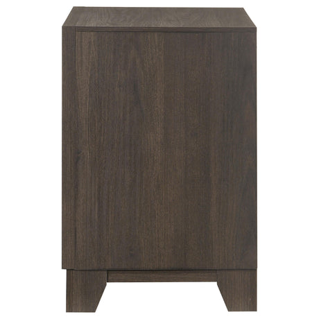 Farre Dark Brown 2-Drawer Nightstand by Coaster at Eve Furniture