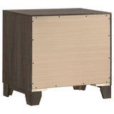 Farre Dark Brown 2-Drawer Nightstand by Coaster at Eve Furniture