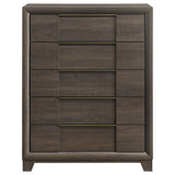 Farre Dark Brown 5-Drawer Chest of Drawers by Coaster at Eve Furniture